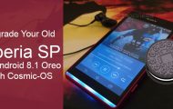 Upgrade Xperia SP to Android 8.1 Oreo with Cosmic-OS