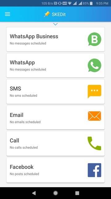 Whatsapp scheduling