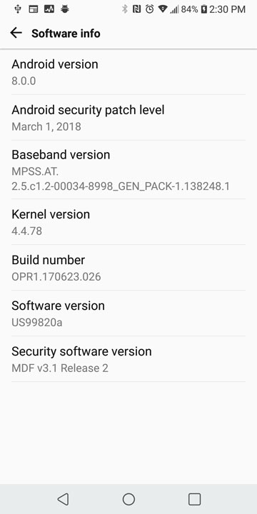 Install Official Android Oreo Update On LG V30