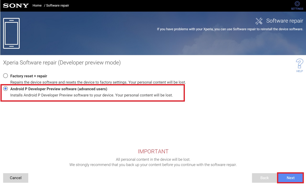 How To Install Android P Beta On Sony Xperia XZ2