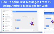 Send Text Messages from PC Using Android Messages for Web