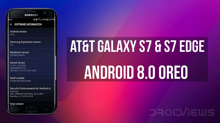 Oreo on AT&T Galaxy S7 & S7 Edge