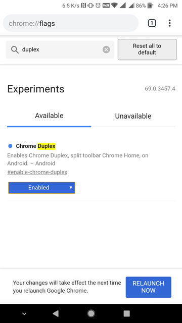 How To Enable Split Toolbar On Chrome for Android