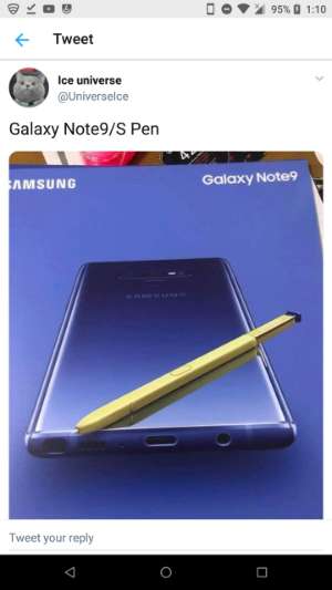 Galaxy Note 9 leaked poster