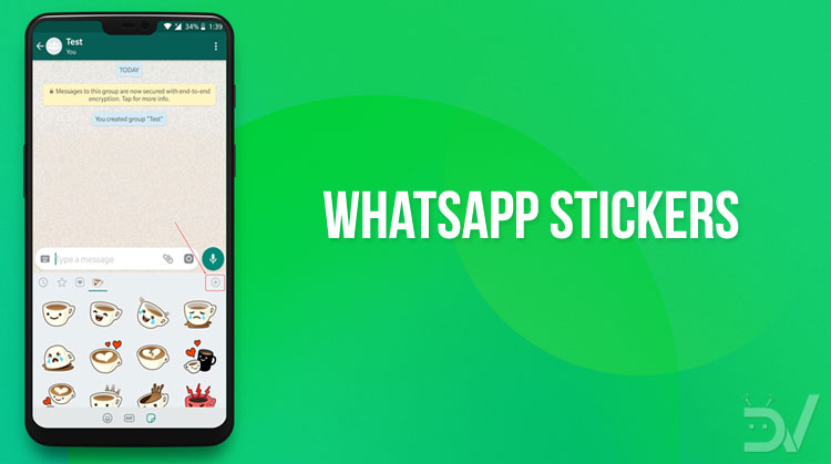 Goederen kalmeren Keelholte How to Send WhatsApp Stickers on Android - DroidViews