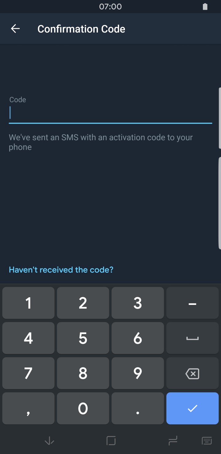 Telegram Cloud Login Code