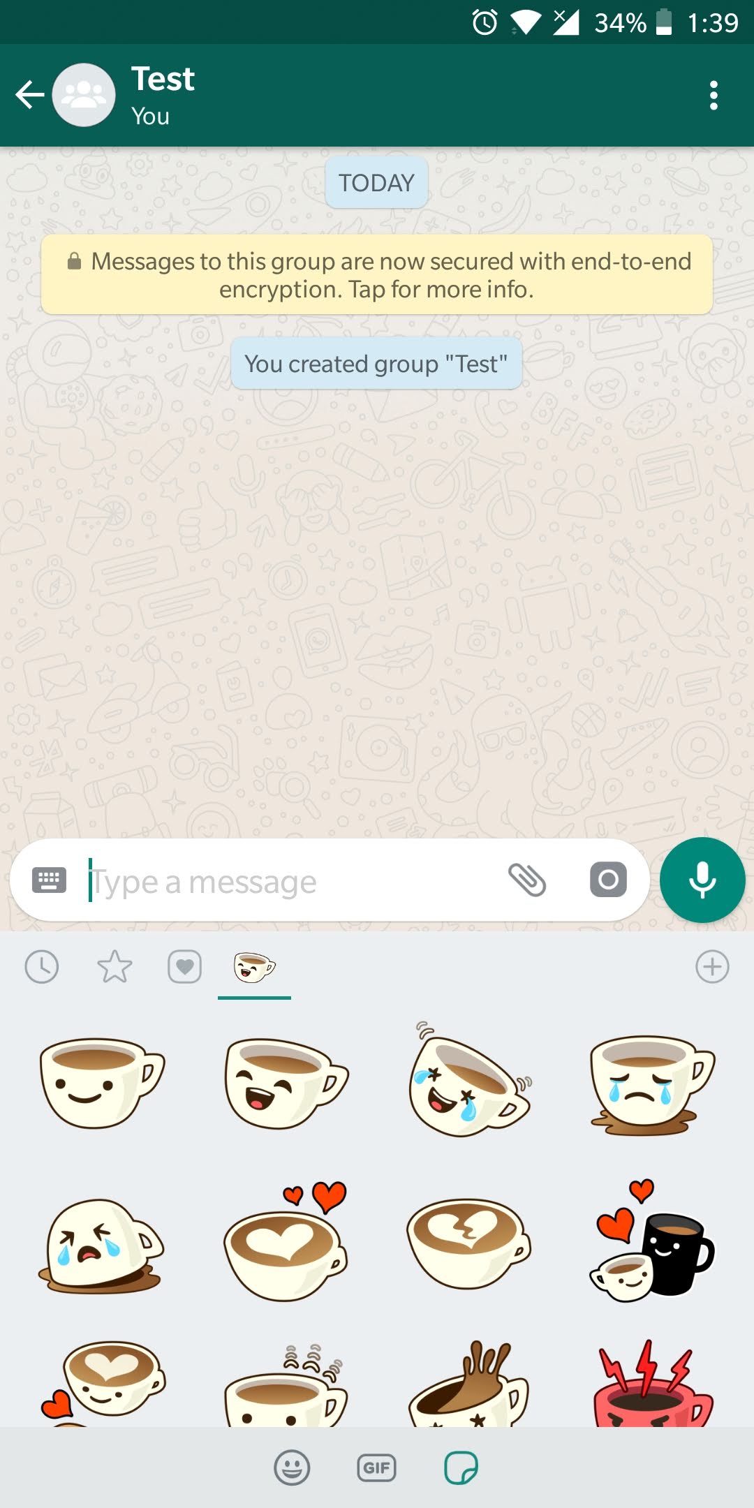 Sticker pack available by default on WhatsApp