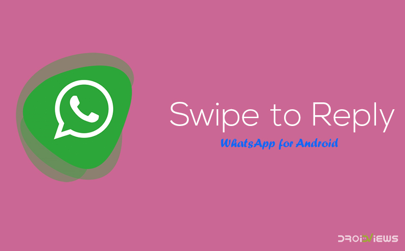 Swipe to Reply on WhatsApp