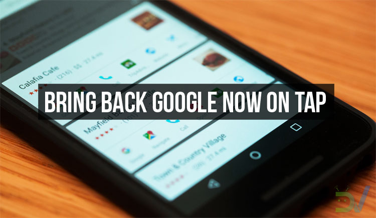 Restore Google Now on Tap