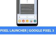 Pixel Launcher from Google Pixel 3