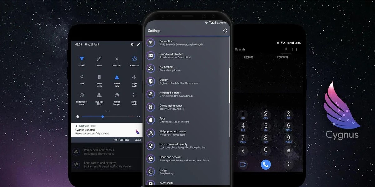 8 Best Substratum Themes for Samsung Cygnus