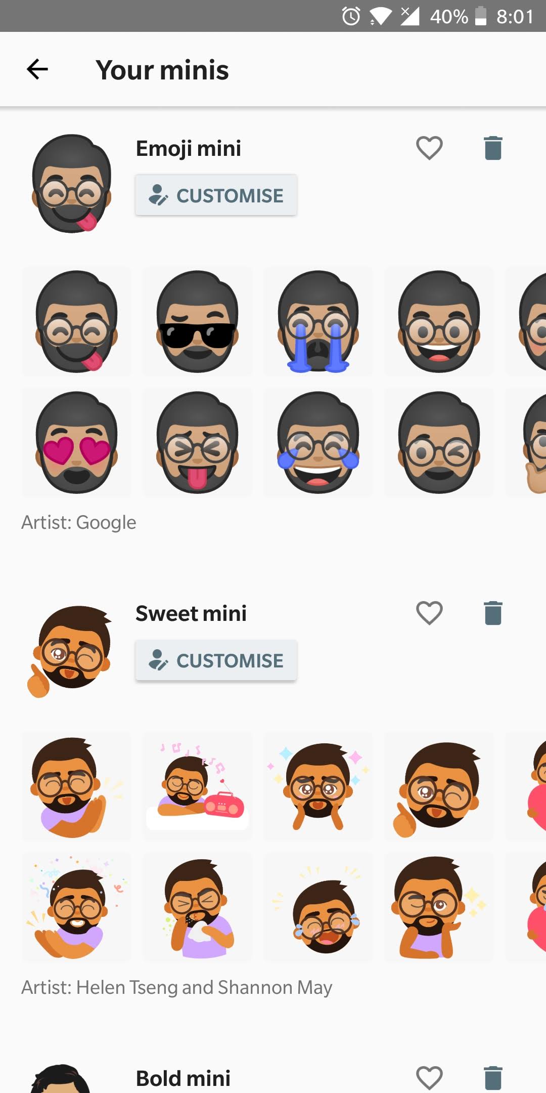 Emoji Stickers created