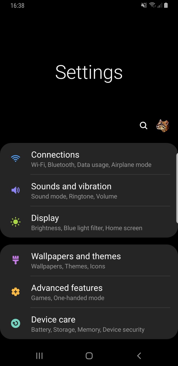 Install One UI Beta Screenshot Night Settings