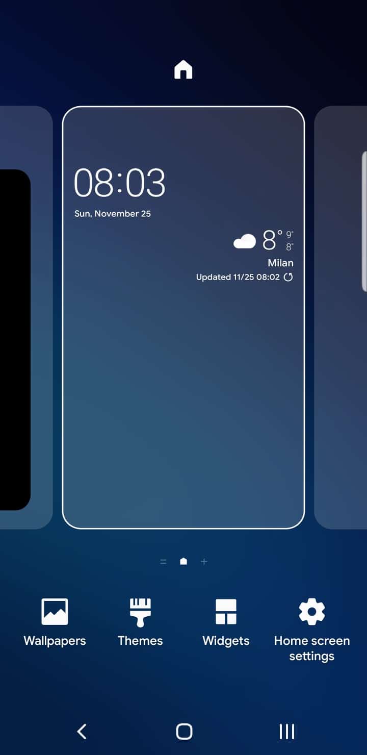 Samsung One UI Review Home Settings
