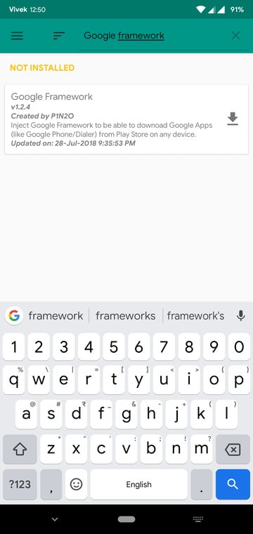 google framework magisk module