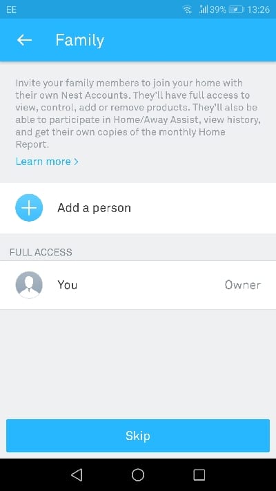 nest home app add family members