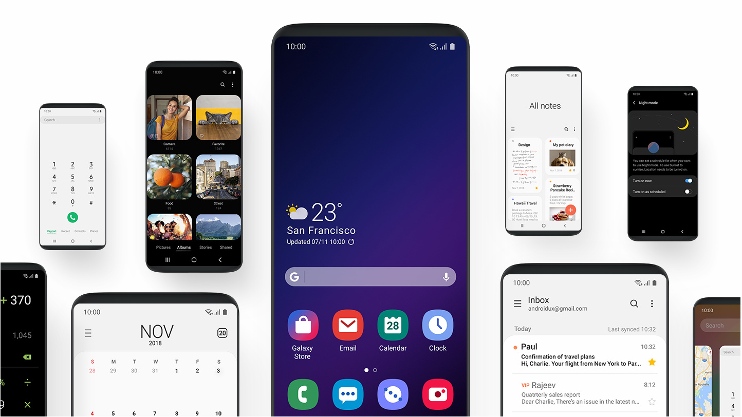 Samsung Themes for One UI Beta One UI Oveview