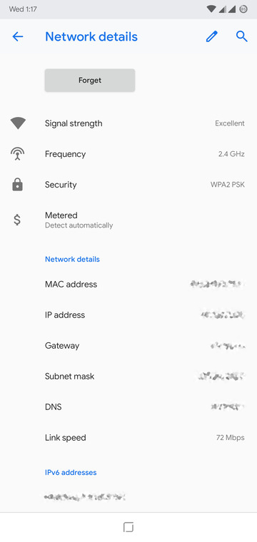Find IP Address on Android
