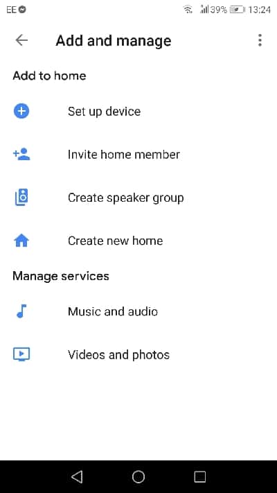 google home add device