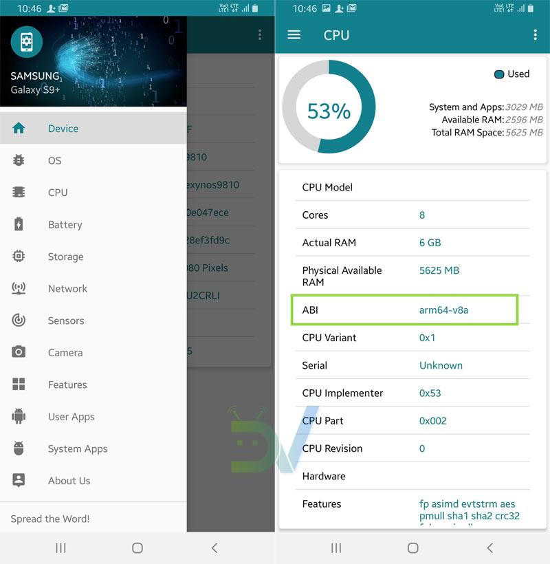 Check Android Phone’s Processor ARM, ARM64, or x86
