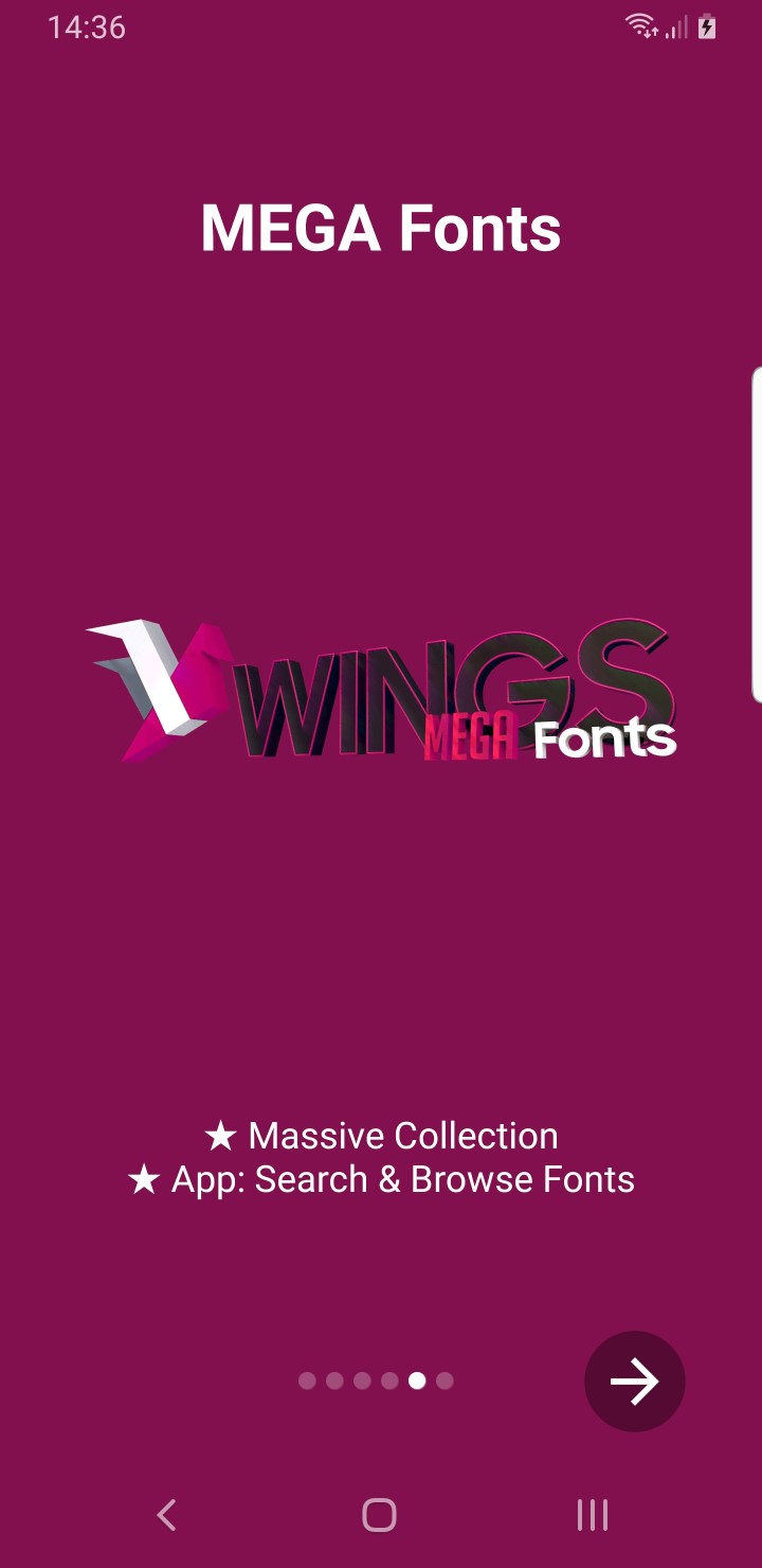 Samsung Wings Fonts 3 preview