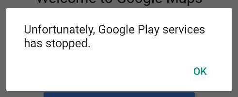 Unfortunately Google Play services has stopped