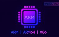 arm arm64 x86 difference