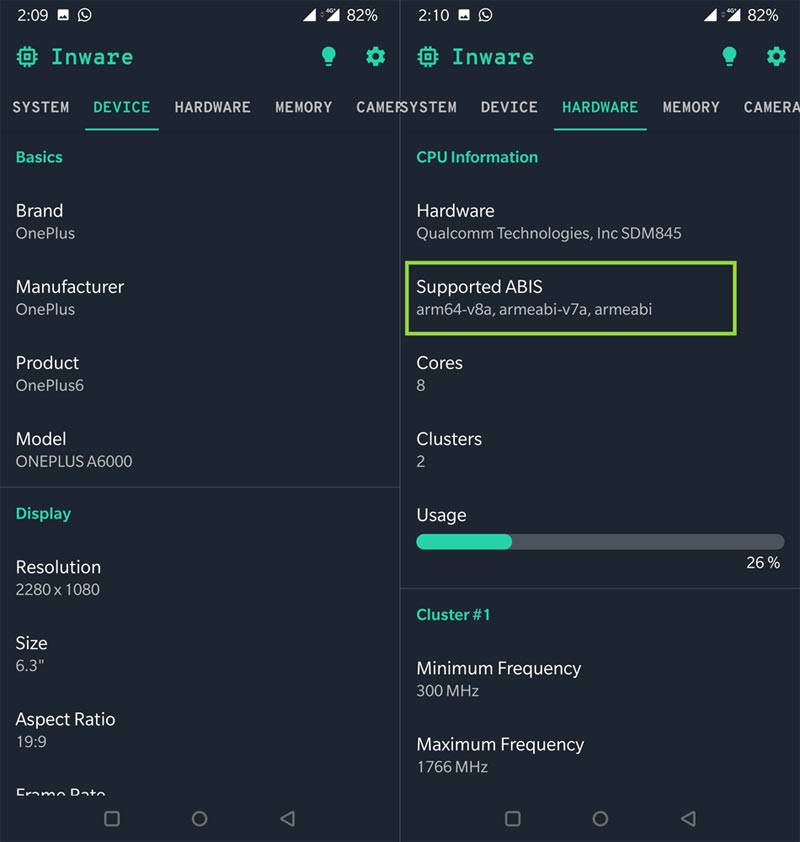 ARM, ARM64, or x86 Check Android Phone’s Processor