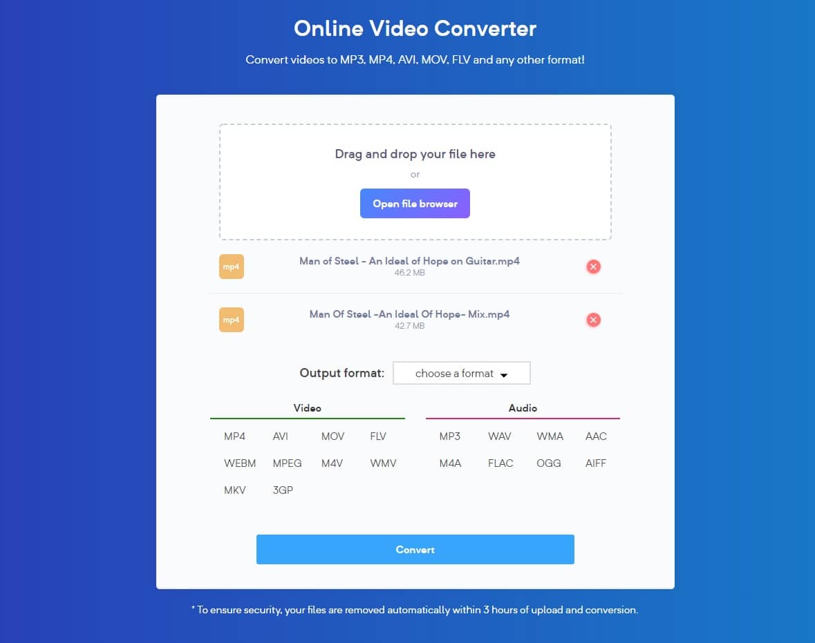 Max Converter online media converter Convert video