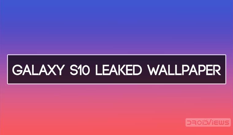 Galaxy S10 leaked wallpaper