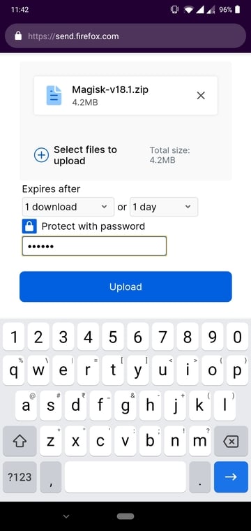 enable password protection