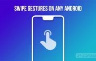 get swipe gestures on android