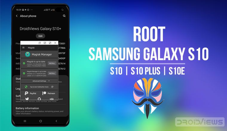 root galaxy s10 magisk