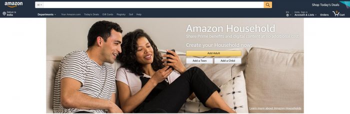 share your Amazon Prime account