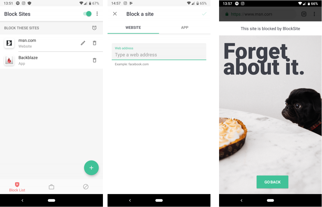 BlockSite App for Android