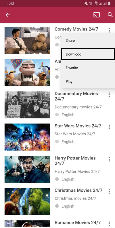 free video streaming android
