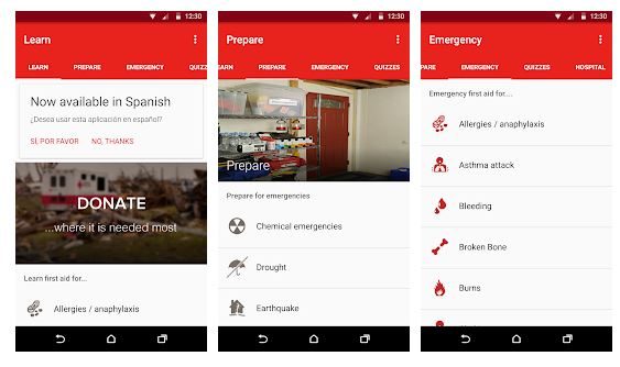 First Aid App for Outdoor Travel