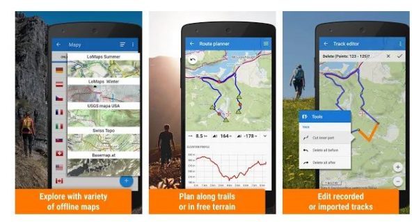 Locus Maps Outdoor Travel app