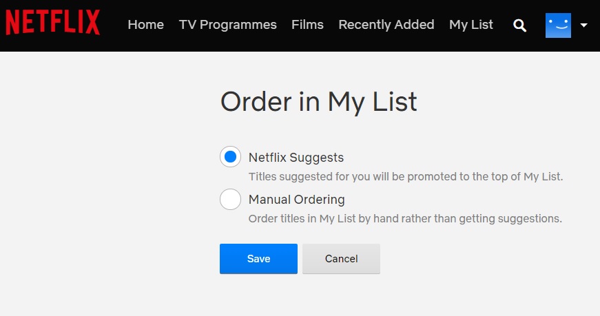 customize suggestions in netflix