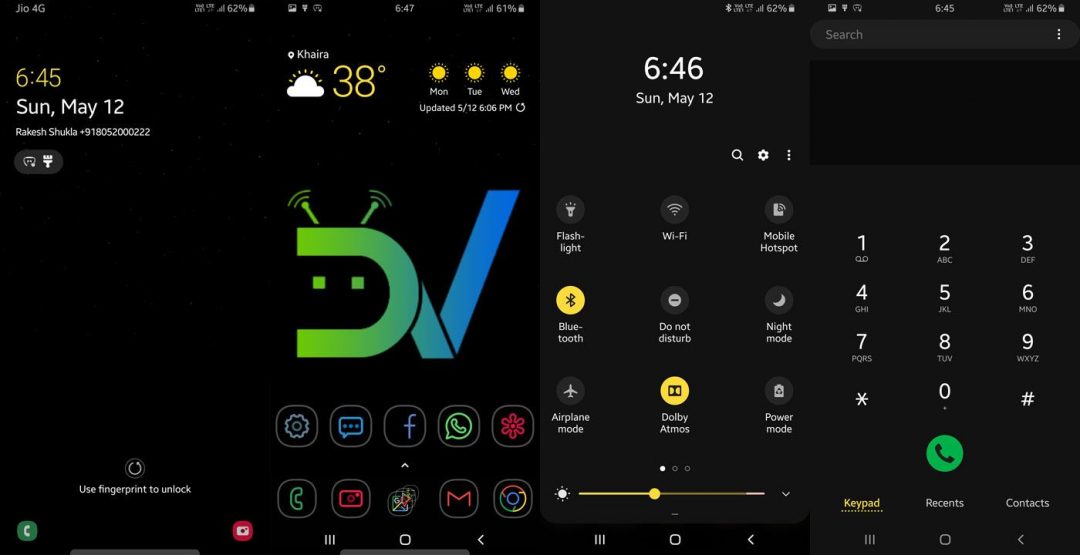 High Contrast Theme Samsung One UI