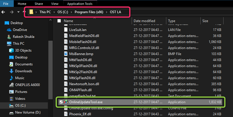 Nokia OST tool files