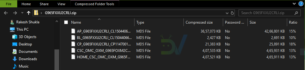 Samsung firmware files - AP, BL, CP, CSC