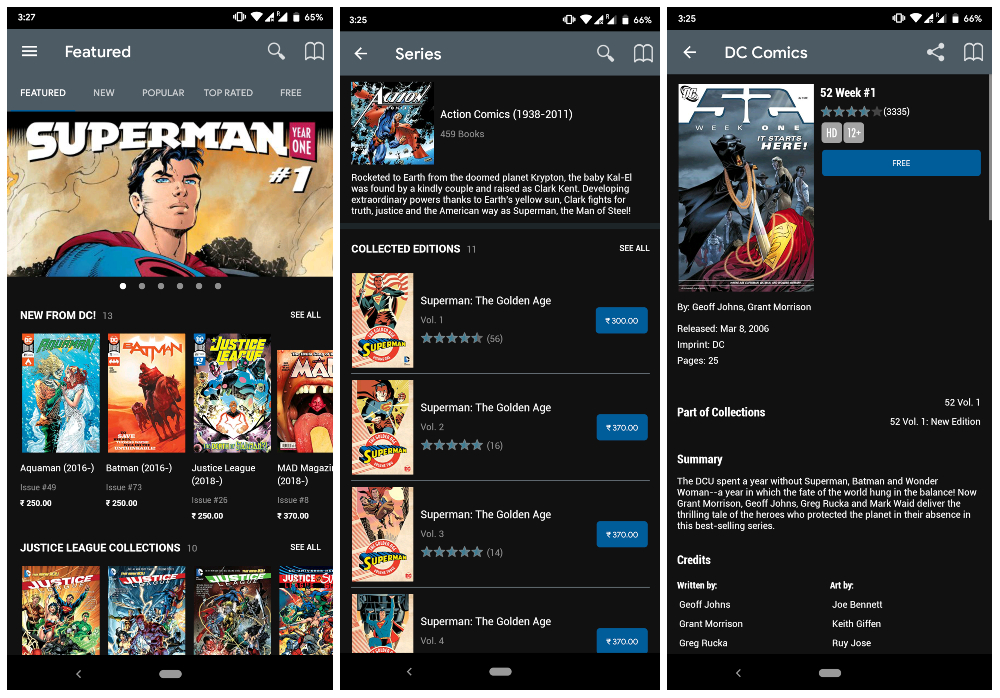 DC Comics Official comic app