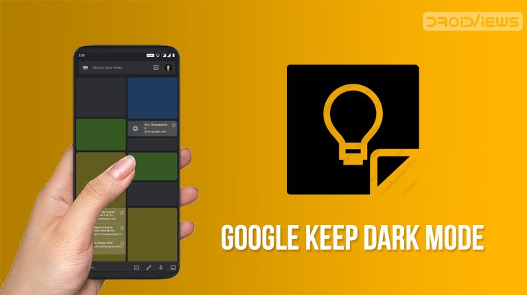 google keep dark mode screenshots