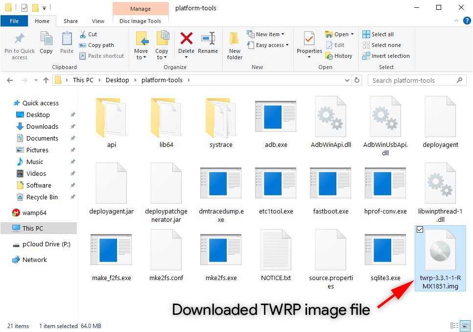 Realme 3 Pro TWRP image file