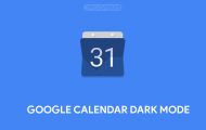 Enable Dark Mode on Google Calendar