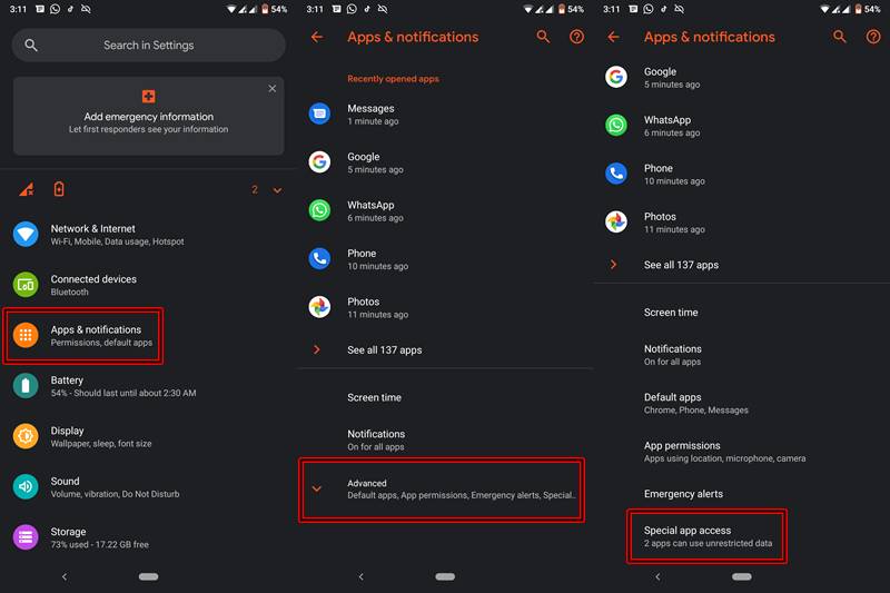 Assistant Permission and notification Settings