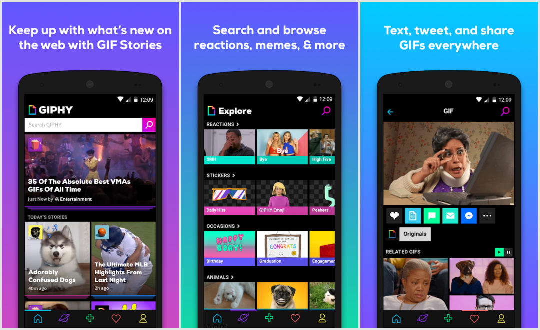 GIPHY: animated memes app