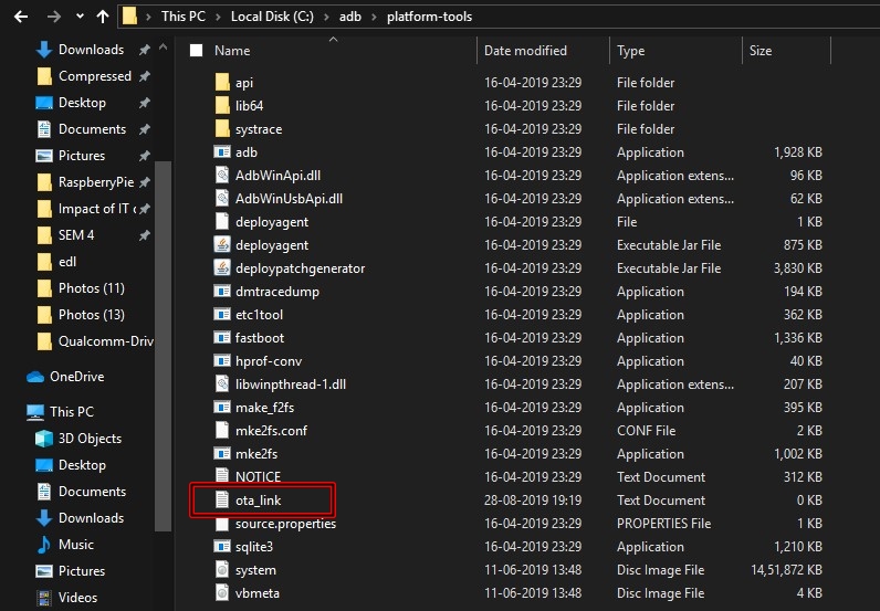 ota file download for android 10