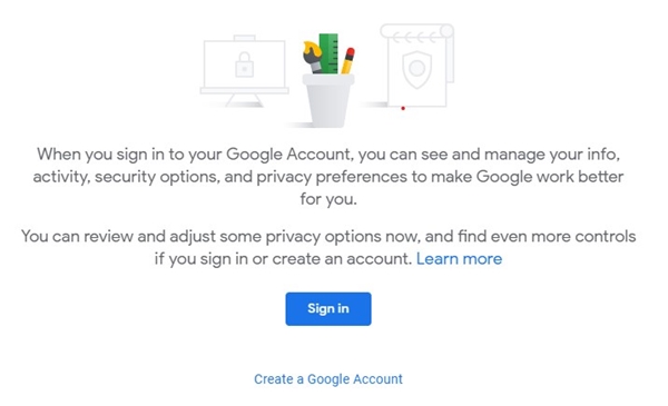 Sign-in Google account